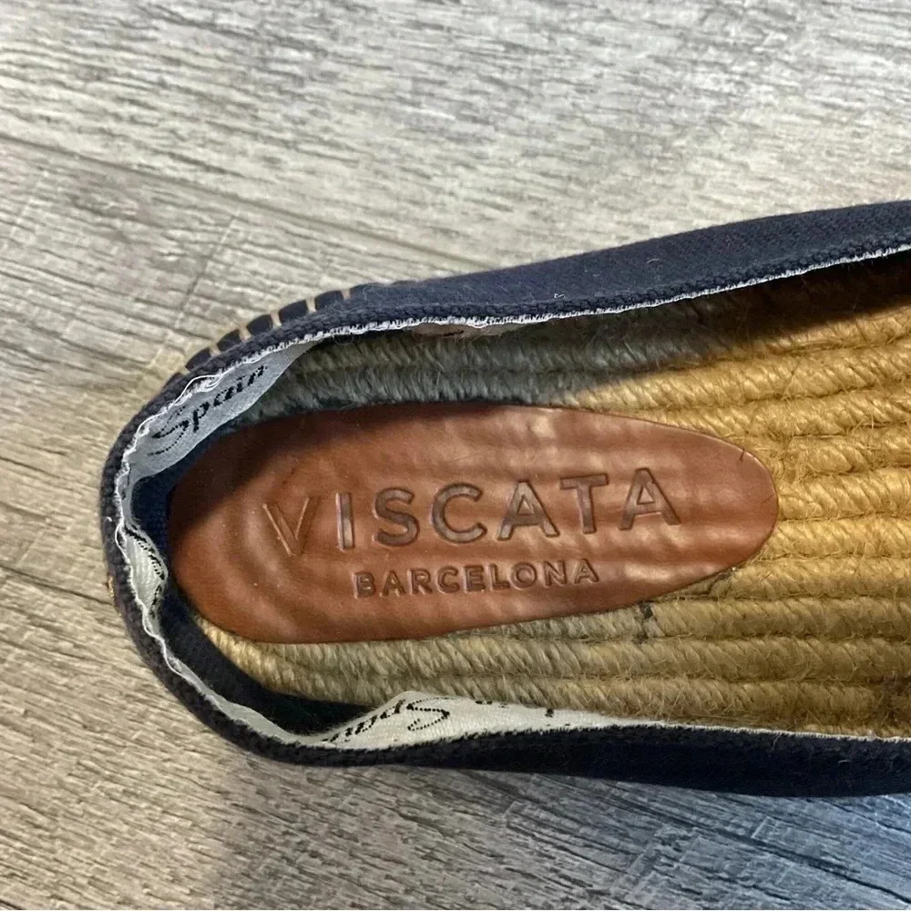 Viscata Barcelona Barceloneta Canvas‎ Espadrille Flat Size 42